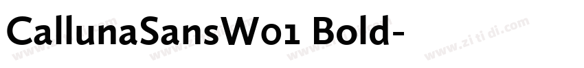CallunaSansW01 Bold字体转换 CallunaSansW01 Bold字体转换